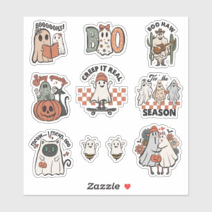 Adesivo Ghost Sticker Pack Retro-Halloween