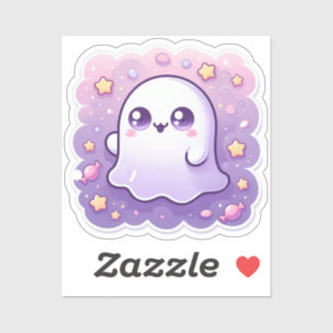 Adesivo Ghost Vinyl Sticker — Pastel em Cute Adorável Kawa