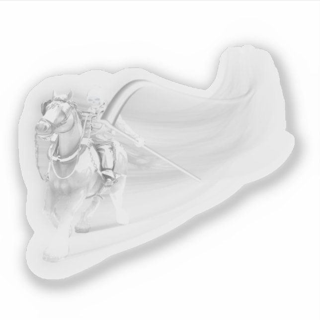 Adesivo Ghostly Reaper Rides Again Halloween (Frente)