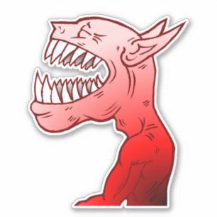 Adesivo Ghoul com uma risada agradável