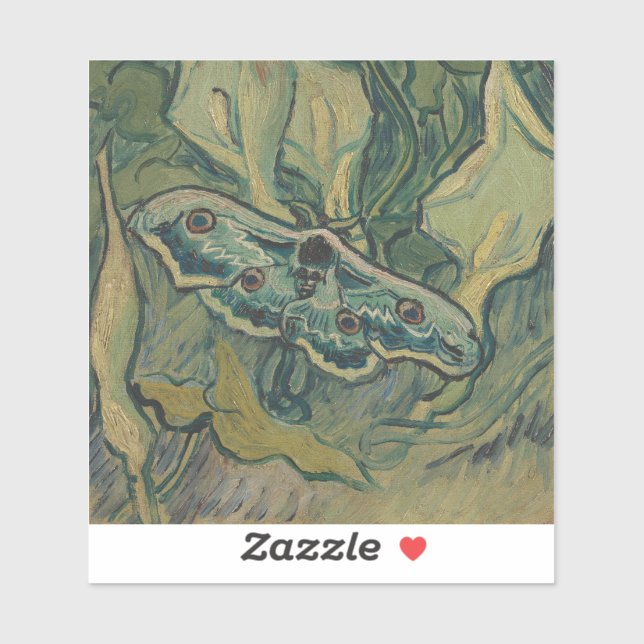 Adesivo Giant Peacock Moth (1889) apresentada por Vincent  (Folha)