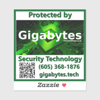 Adesivo Gigabytes vinil Deterrence Sticker