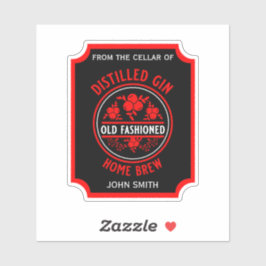 Adesivo Gin Botão Personalizado