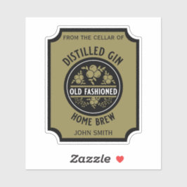 Adesivo Gin Botão Personalizado