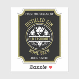 Adesivo Gin Botão Personalizado