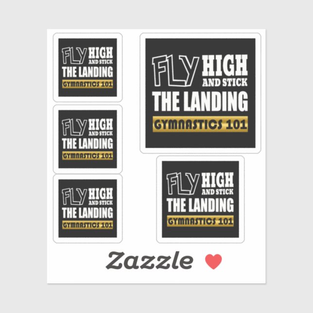 Adesivo ginástica 101 Voo Alto - Bar Gymnast (Folha)