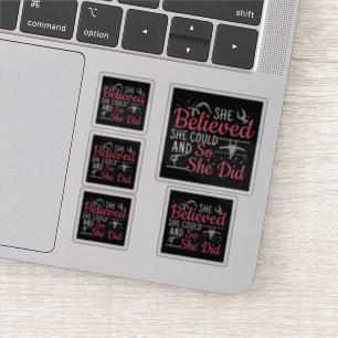 Adesivo Ginástica feminina - Acreditava que poderia