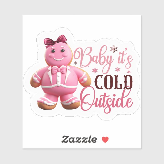 Adesivo Gingerpão rosa festivo espalha torta (Folha)