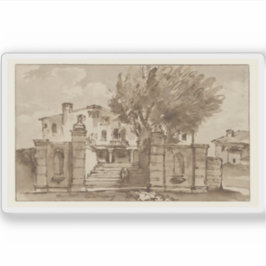 Adesivo Giovanni Battista Tiepolo - Visão de uma Villa