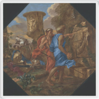 Adesivo Giovanni Benedetto Castiglione - Pastores Arcadian