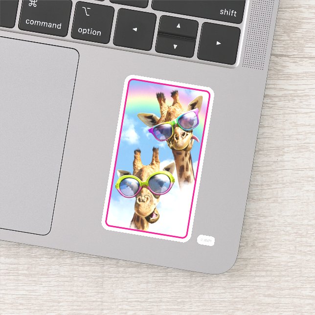 Adesivo Girafas com óculos de sol (Detalhe)