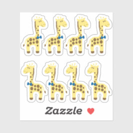 Adesivo Giraffe Baby Boy Blue Arco Planner / Scrapbook