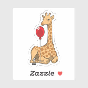 Adesivo Giraffe Balloon