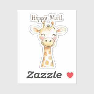 Adesivo Giraffe Happy Mail