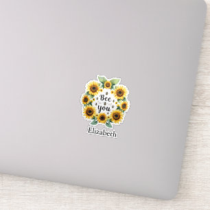 Adesivo Girassóis Abelhas Você Cute Inspirador da Moda