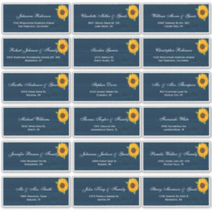 Adesivo Girassóis Marinho Azul Casamento Russo Rua de Nom