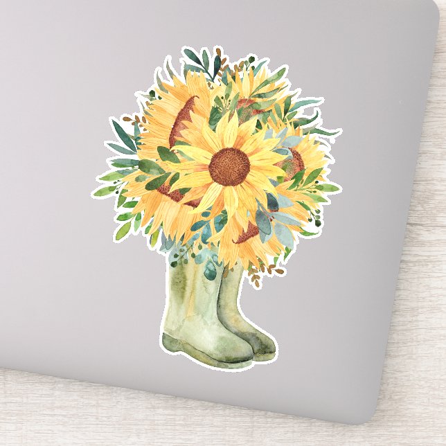 Adesivo Girassóis russos e botas (Detalhe)