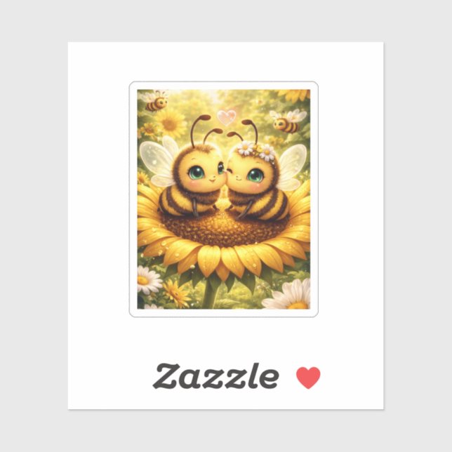 Adesivo Girassol BEE Meu (Folha)