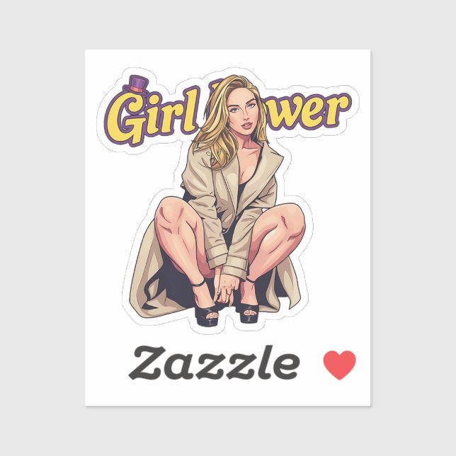 Adesivo Girl Power (Folha)