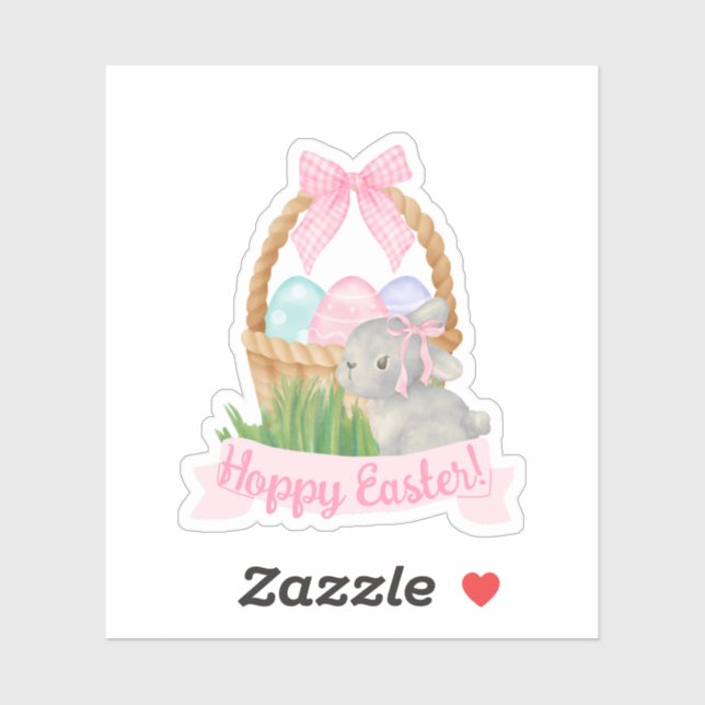 Adesivo Girls Watercolor Páscoa Basket (Folha)