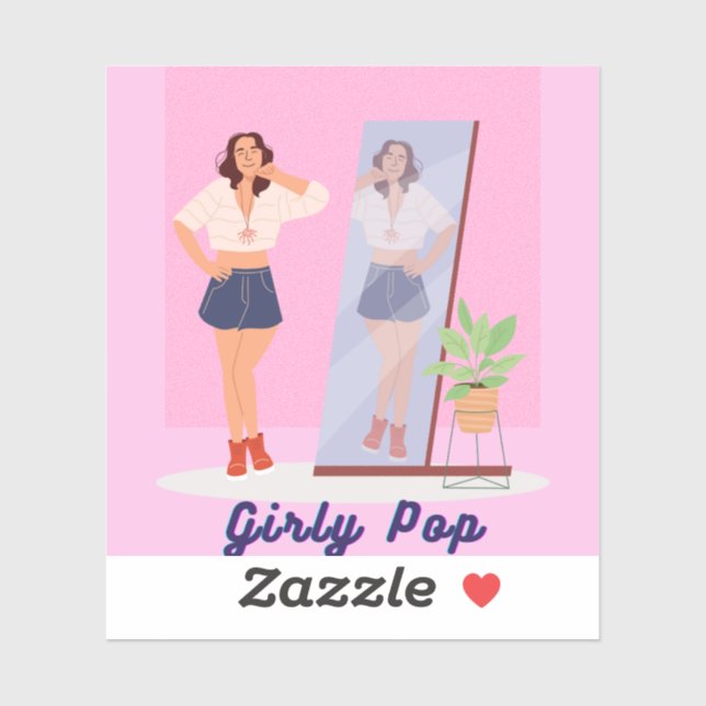 Adesivo Girly pop stickers (Folha)