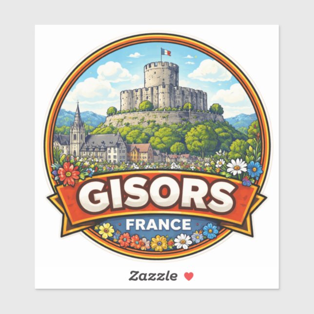 Adesivo Gisors França  (Folha)