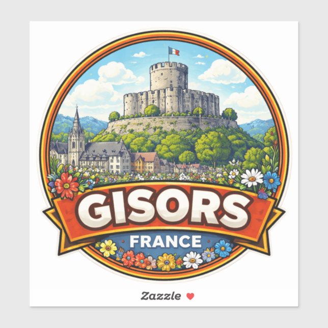Adesivo Gisors França  (Folha)