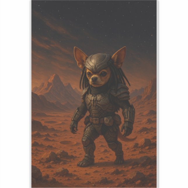 Adesivo Gizmo the Predator on Mars (Frente)