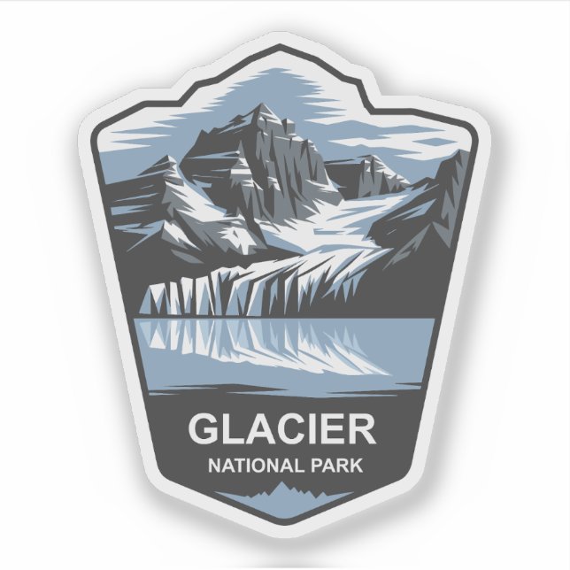Adesivo Glacier National Park Emblem (Frente)