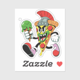 Adesivo Gladiator Pizza Slice Brainrot