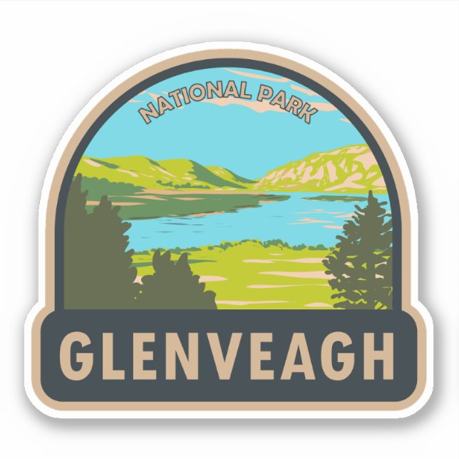 Adesivo Glenveagh National Park Ireland Lough Veagh Viagem (Frente)