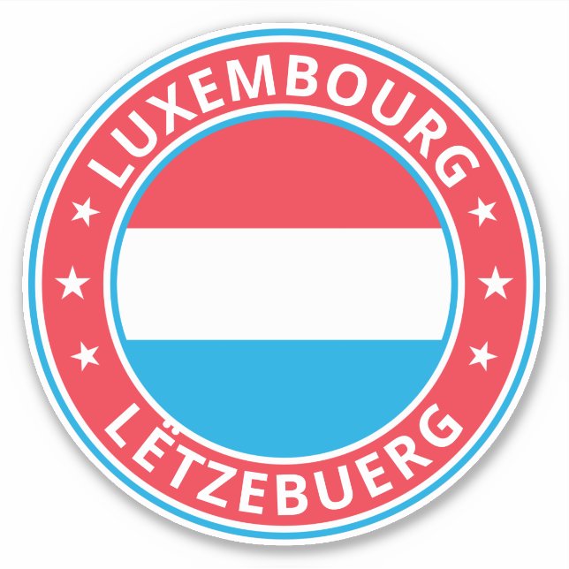 Adesivo Global Traveler - Lëtzebuerg | Luxemburgo (Frente)