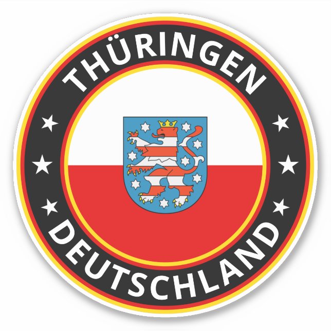 Adesivo Global Traveler - Thüringen, Alemanha (Editar) (Frente)
