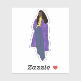 Adesivo Glória Sunshine - Arte Digital Negra Feita à Mão