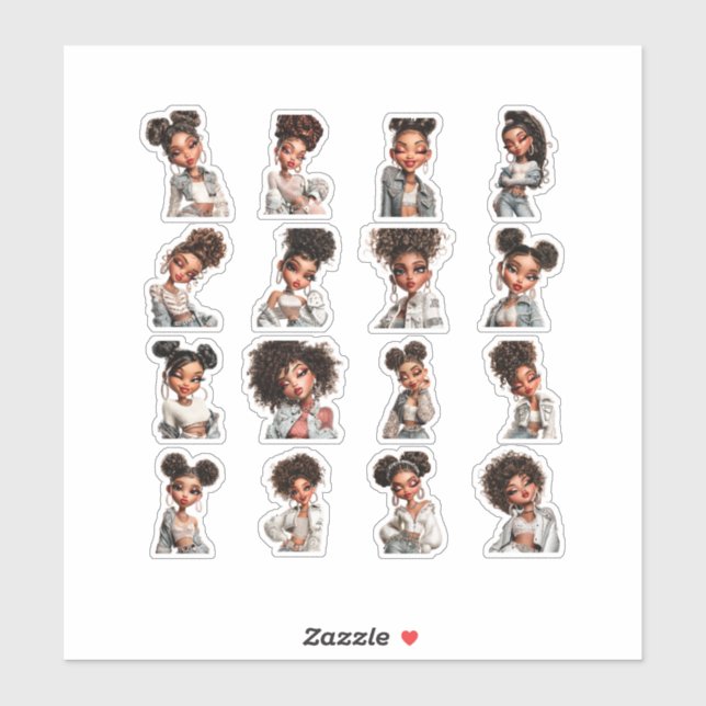 Adesivo Glow Getter 16 Editorial Stickers (Folha)