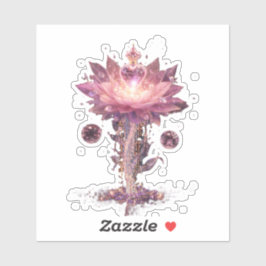 Adesivo Glowing Neon Heart Cyberpunk Vinyl Sticker