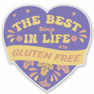 Adesivo Gluten Free Quote Diversão Celiac Coeliac