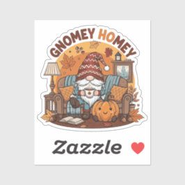 Adesivo Gnome no design de abóbora sazonal doméstico