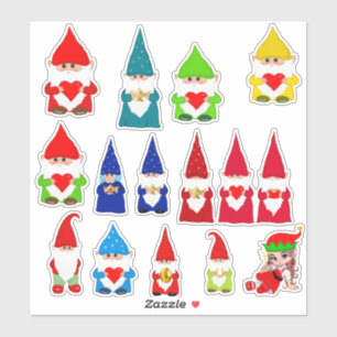 Adesivo Gnominos de Natal Sortidos