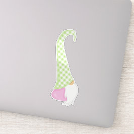 Adesivo Gnomo Bonito, Gnomo Jardim, Gnomo Pequeno, Chapéu,