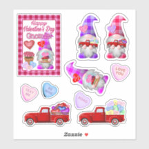 Gnomos com Namorados de Pequenos Caminhões Vermelh