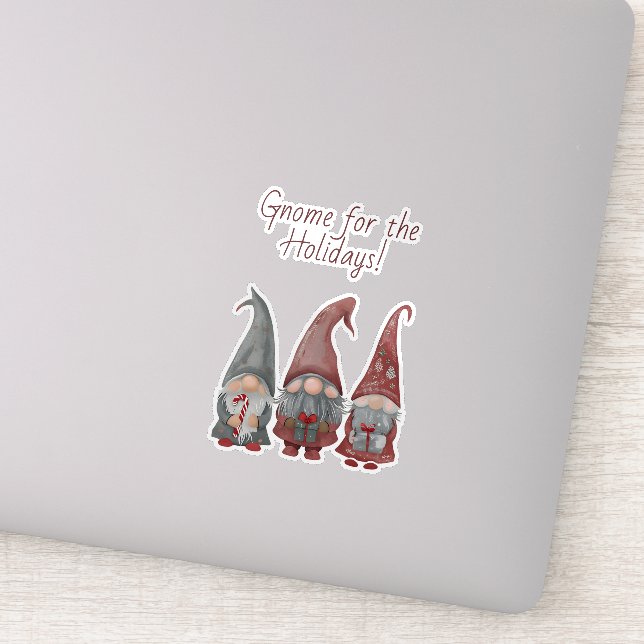 Adesivo Gnomos de Natal Adoráveis com Feliz Natal (Detalhe)