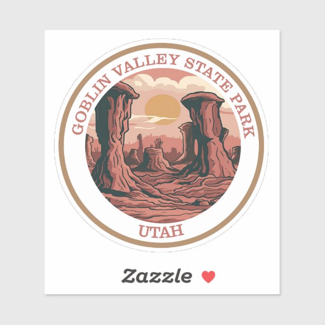 Adesivo Goblin Valley State Park, Utah (Folha)