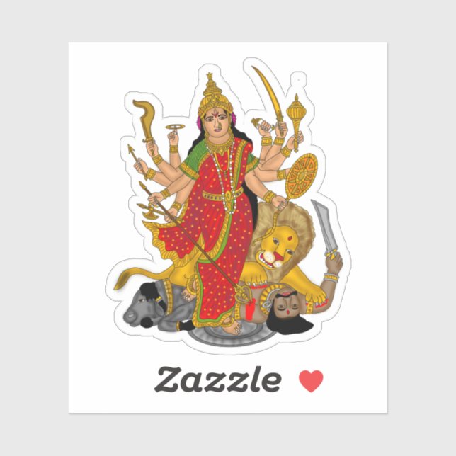 Adesivo Goddess Durga Sticker (Folha)