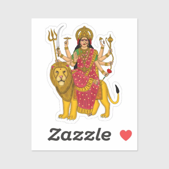 Adesivo Goddess Durga Sticker (Folha)
