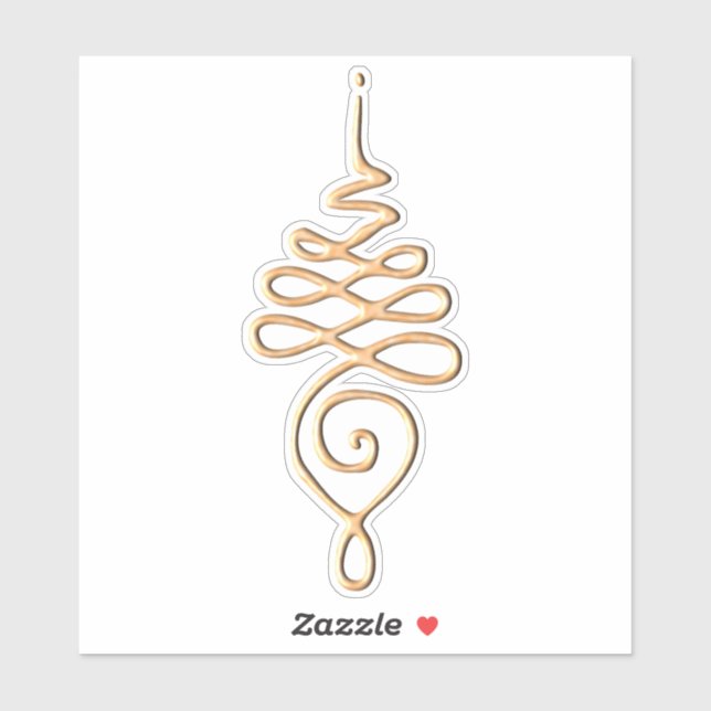 Adesivo Gold Unalome  (Folha)