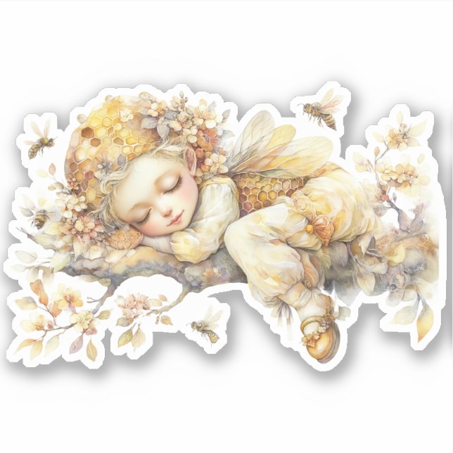 Adesivo Golden Honey Fairy World - 2a The sleeping fairies (Frente)
