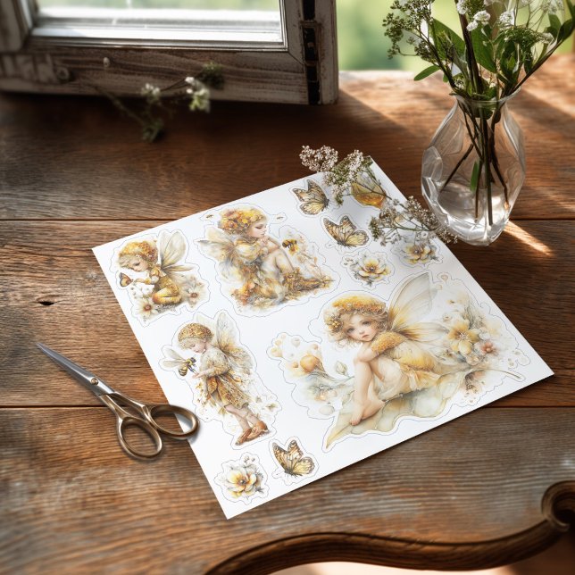 Adesivo Golden Honey Fairy World – 2b The Awakening (Sticker on the table ready to be used

)