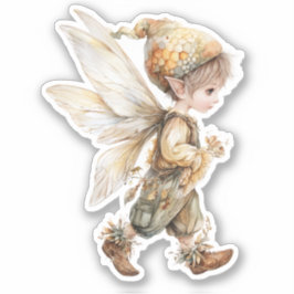 Adesivo Golden Honey Fairy World – Carrying Flowers