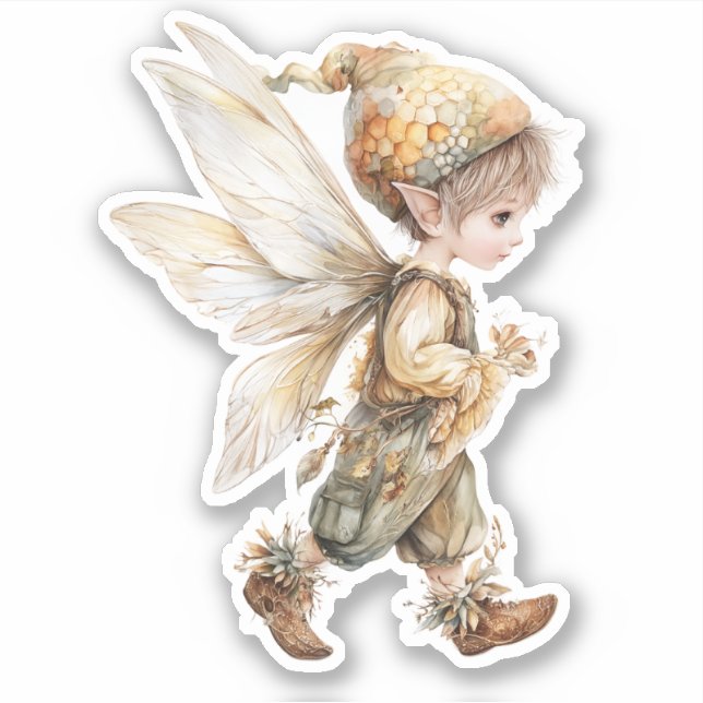 Adesivo Golden Honey Fairy World – Carrying Flowers (Frente)